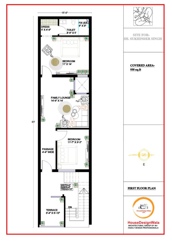 2D Floor Plan Drawing – घर के लिए Vastu-Friendly & Accurate Layout (₹1999) - Image 5